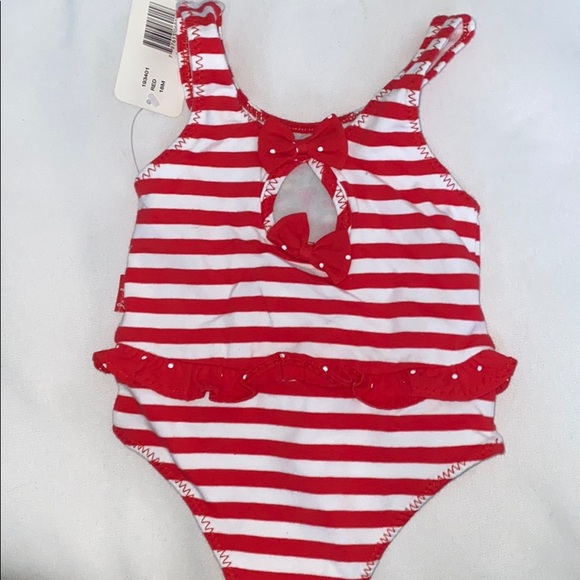 NWT GIRLS LeTop 1pc. Swimsuit - Picture 6 of 6